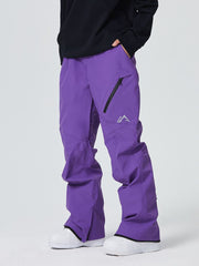 [Clearance] Diagonal Zipper Snow Pants - Unisex | Searipe