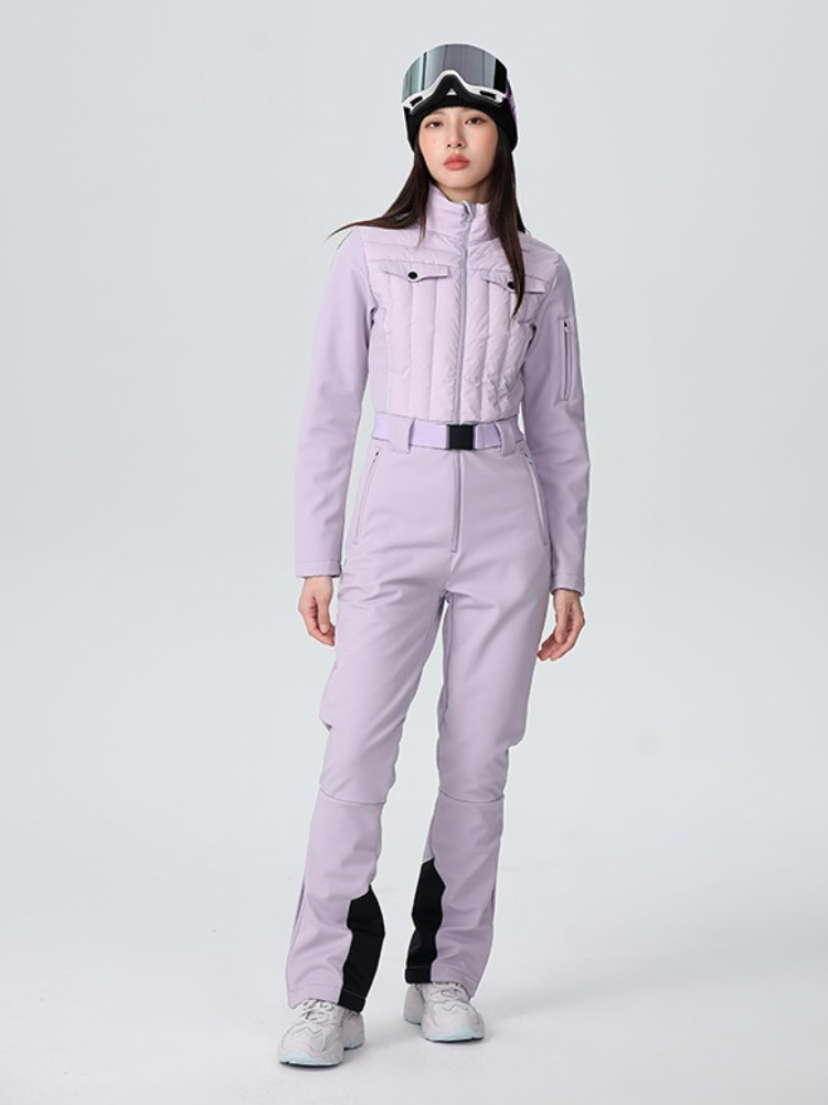 Luxe Insulated Slim-Fit Ski Jumpsuit - Women's | Searipe