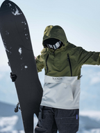 Insulated Colorblock Hooded Ski Jacket - Women's | NANDN