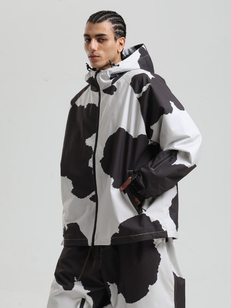 Bold Cow Print 20K Snow Jacket - Men's | Gsou Snow