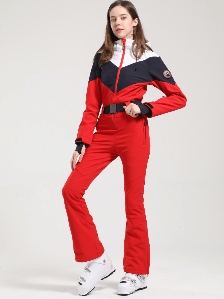 Gsou Snow Vintage Color-Block Ski Suit - Women's