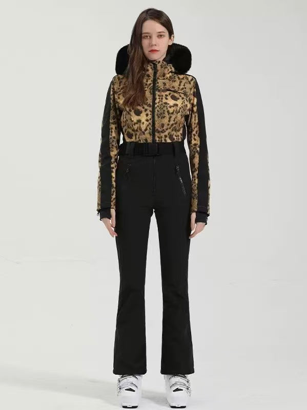 Classic Faux-Fur Ski Jumpsuit – Women's | Gsou Snow
