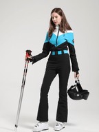 Vintage Color-Block Ski Suit - Women's | Gsou Snow