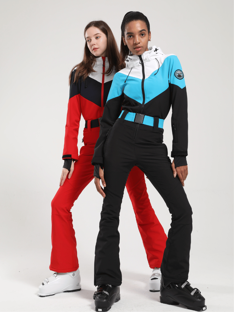 Gsou Snow Vintage Color-Block Ski Suit - Women's