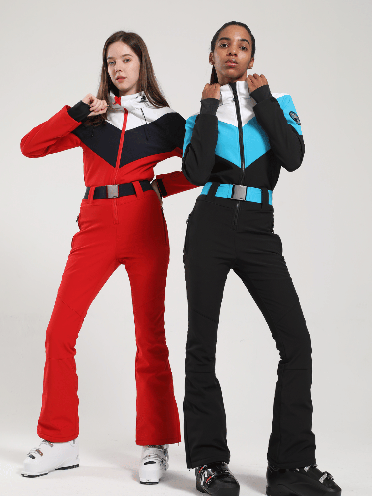 Vintage Color-Block Ski Suit - Women's | Gsou Snow