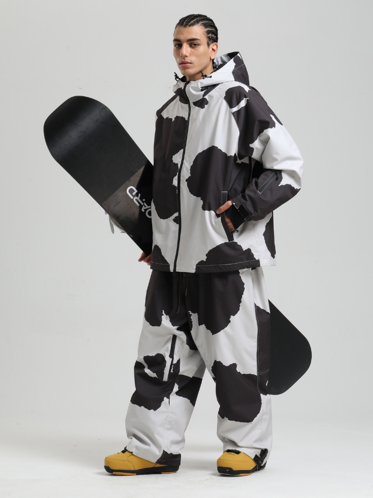 Gsou Snow Bold Cow Print Snow Jacket – Men's