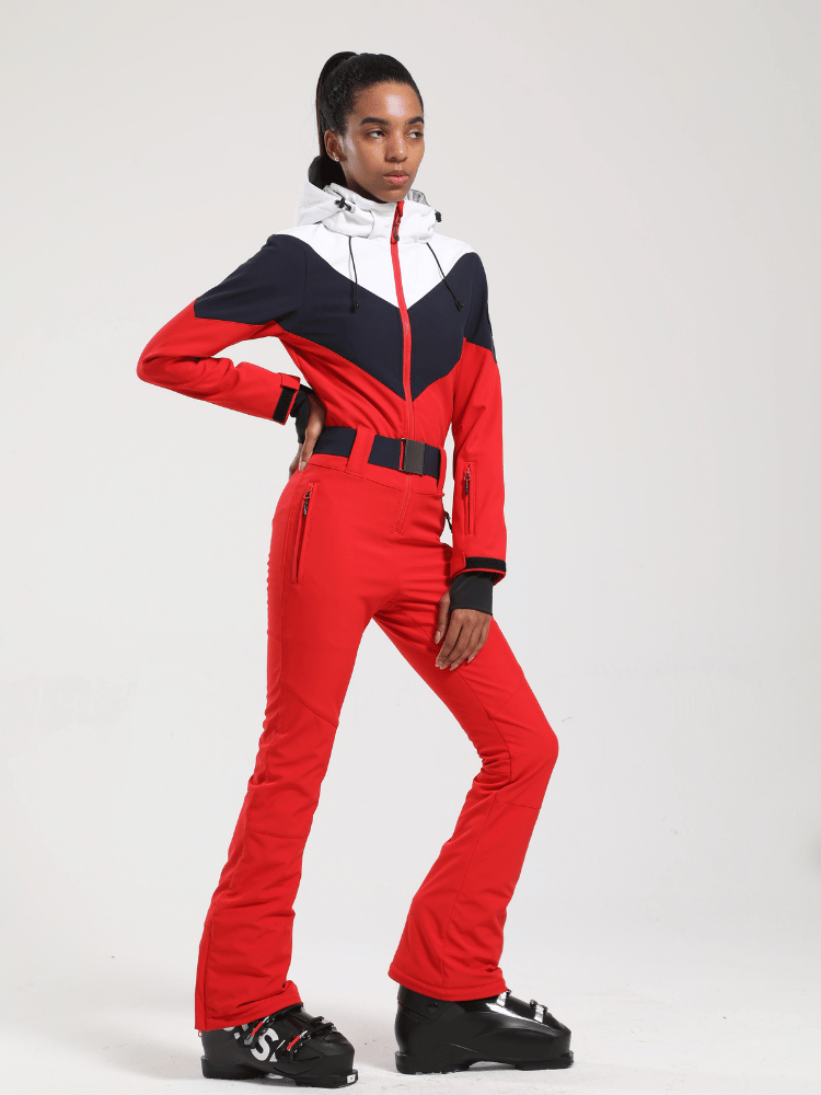 Gsou Snow Vintage Color-Block Ski Suit - Women's