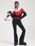 Vintage Color-Block Ski Suit - Women's | Gsou Snow