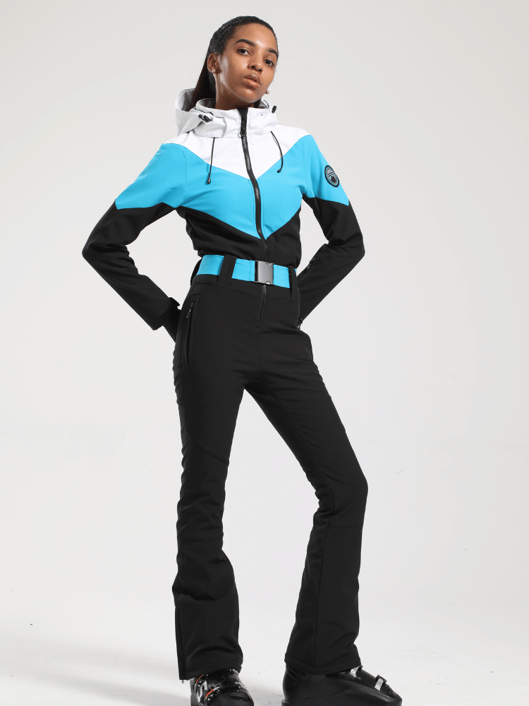 Vintage Color-Block Ski Suit - Women's | Gsou Snow