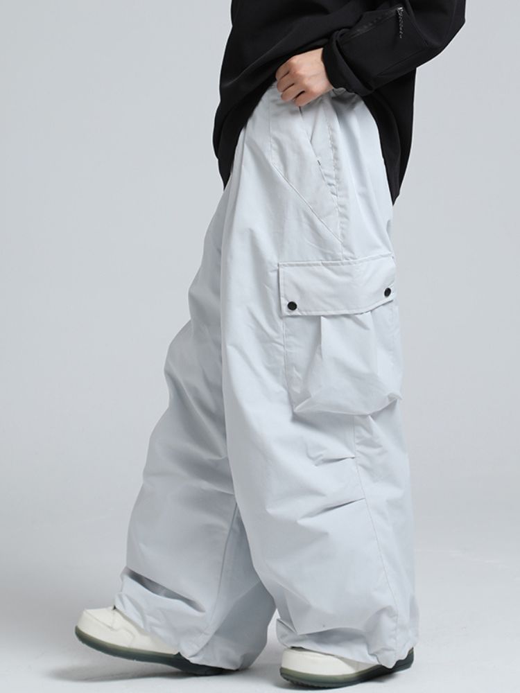Baggy Loose Fit Cargo Snowboard Pants - Unisex | Gsou Snow