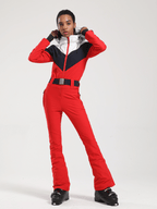 Vintage Color-Block Ski Suit - Women's | Gsou Snow