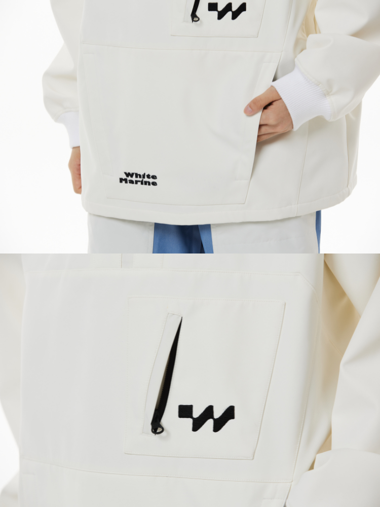 Sail 15K/15K Water-Repellent Snowboard Hoodie - Unisex | WhiteMarine