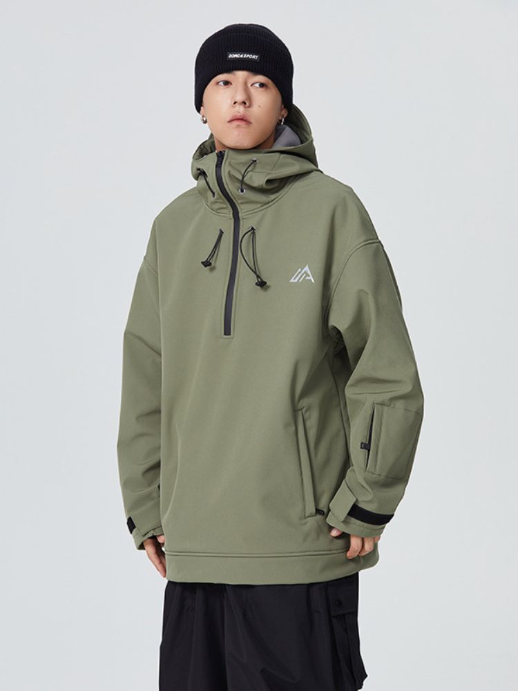 Basic Chic Half-zip Insulated Hoodie - Unisex | Searipe