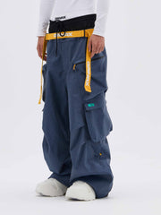 REBEL 3L Waterproof Freeride Ski Pants Blue - Unisex | GAINAX
