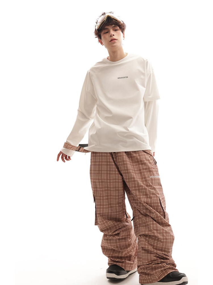 Molocoster Checkered Insulated Snow Pants – Unisex