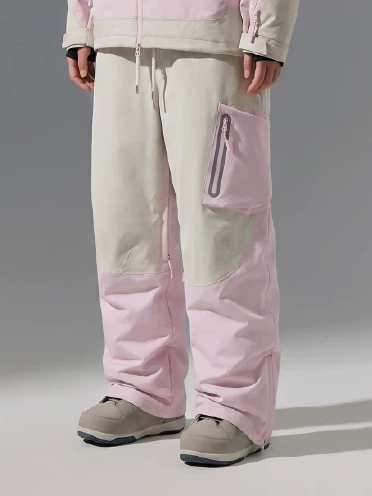 3L Pastel Colorblock Ski Pants - Unisex | NowInSnow