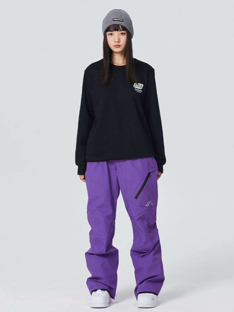 Searipe Diagonal Zipper Snow Pants - Men's