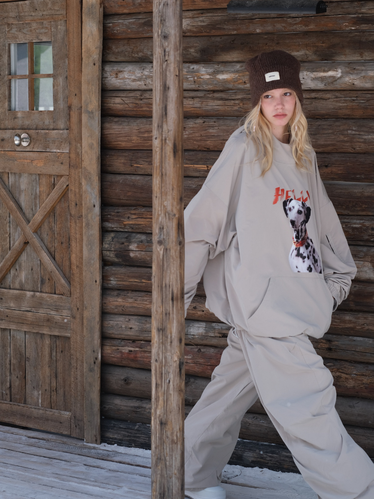 3L Fleece-Lined Baggy Snow Pants – Unisex | Hellystudio