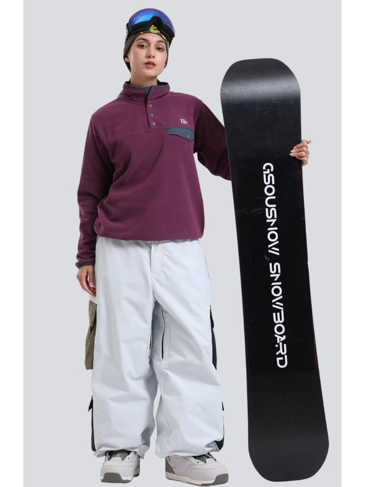 Color Block Double Cargo Snow Pants - Unisex | Gsou Snow