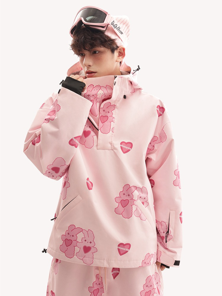 Molocoster Pink Rabbit Graphene Snow Suit – Unisex
