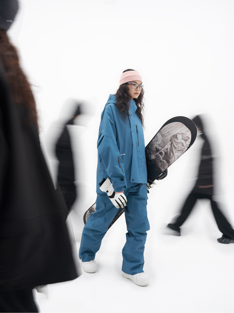LITAN Gradient Color Mountain Snow Pants - Men's