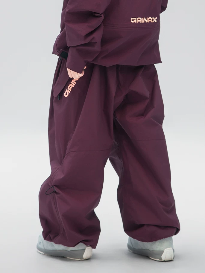 3L XT3N Baggy Shell Snow Bib Pants – Unisex | GAINAX