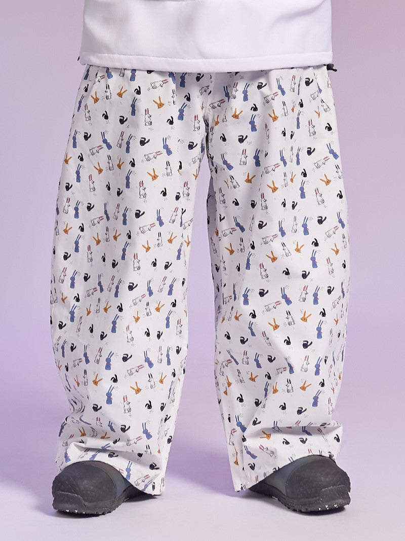 20K Waterproof Insulated Rabbit Print Snowboard Pants – Unisex | Doorek