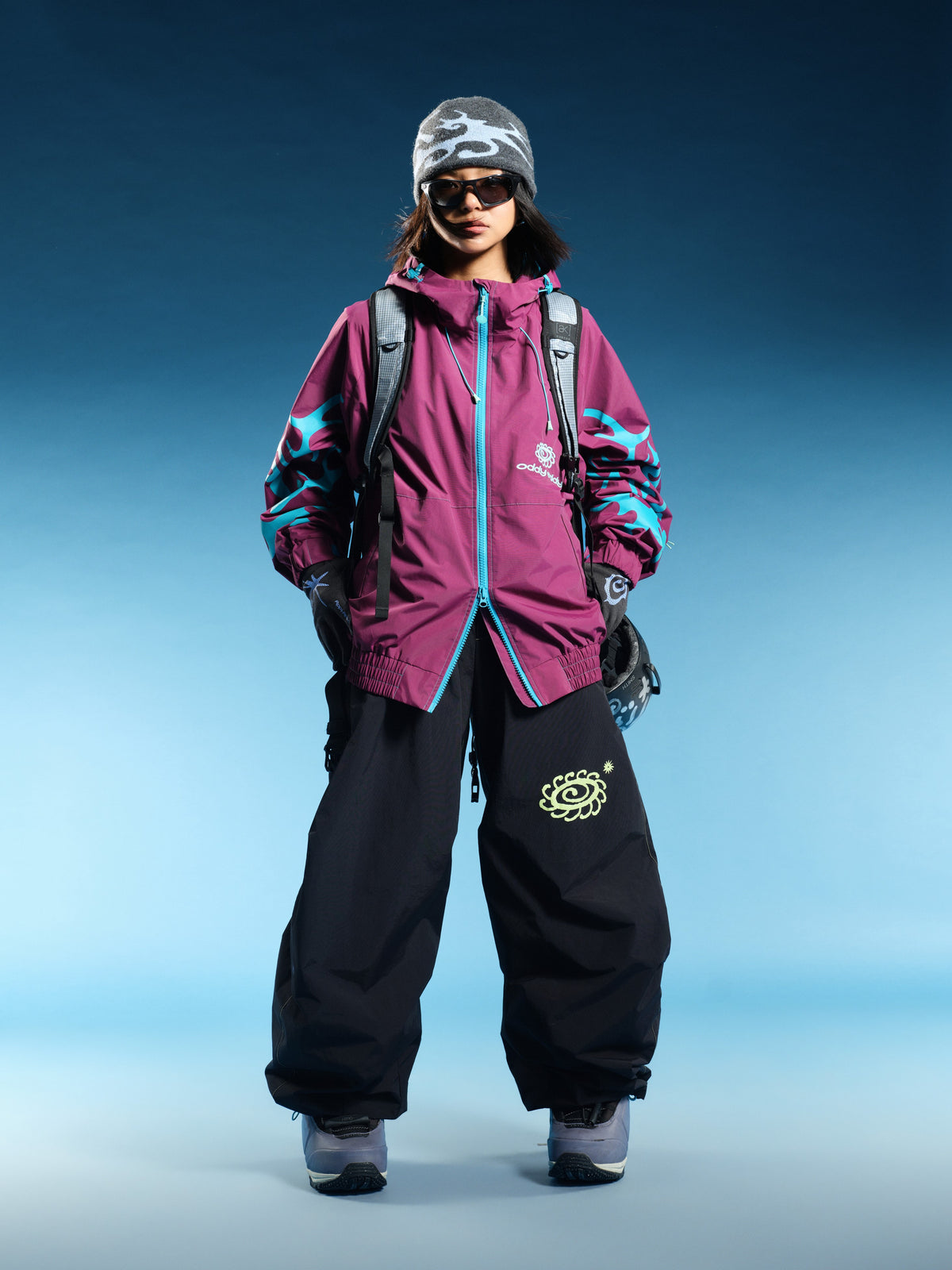 Thorn Graphic 20K Baggy Ski Jacket – Unisex | OddyEddy
