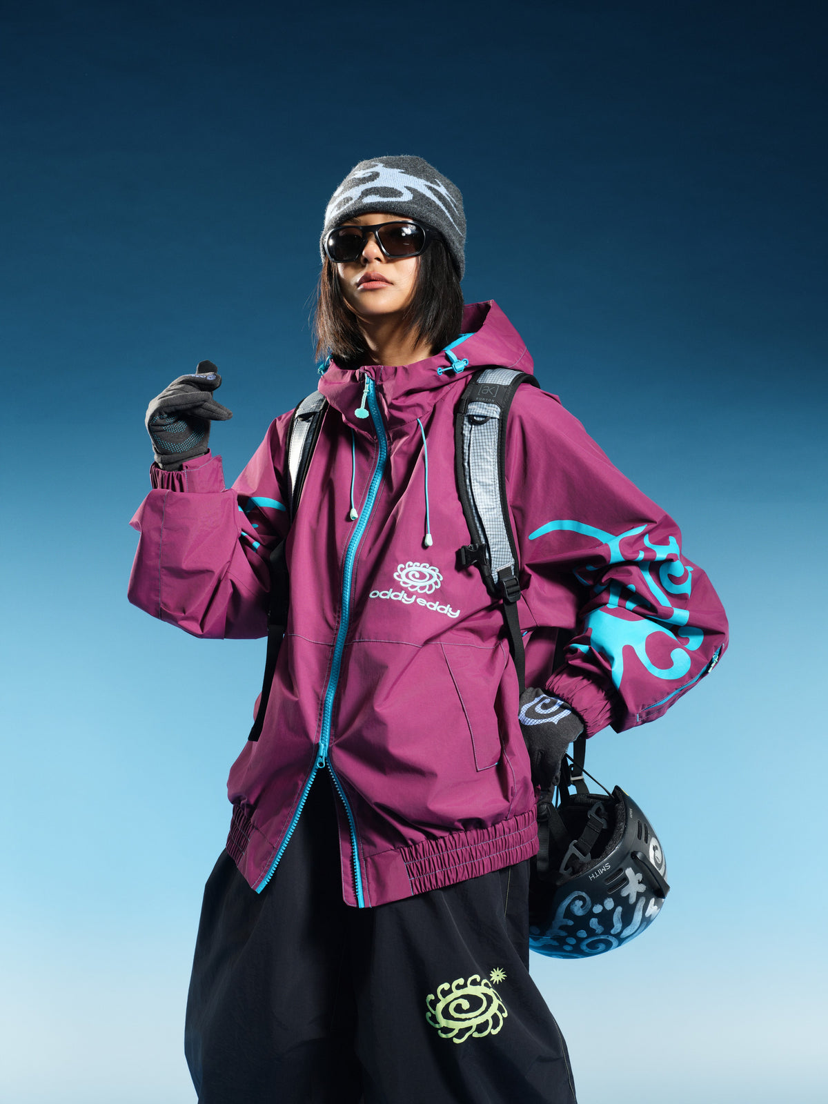 Thorn Graphic 20K Baggy Ski Jacket – Unisex | OddyEddy
