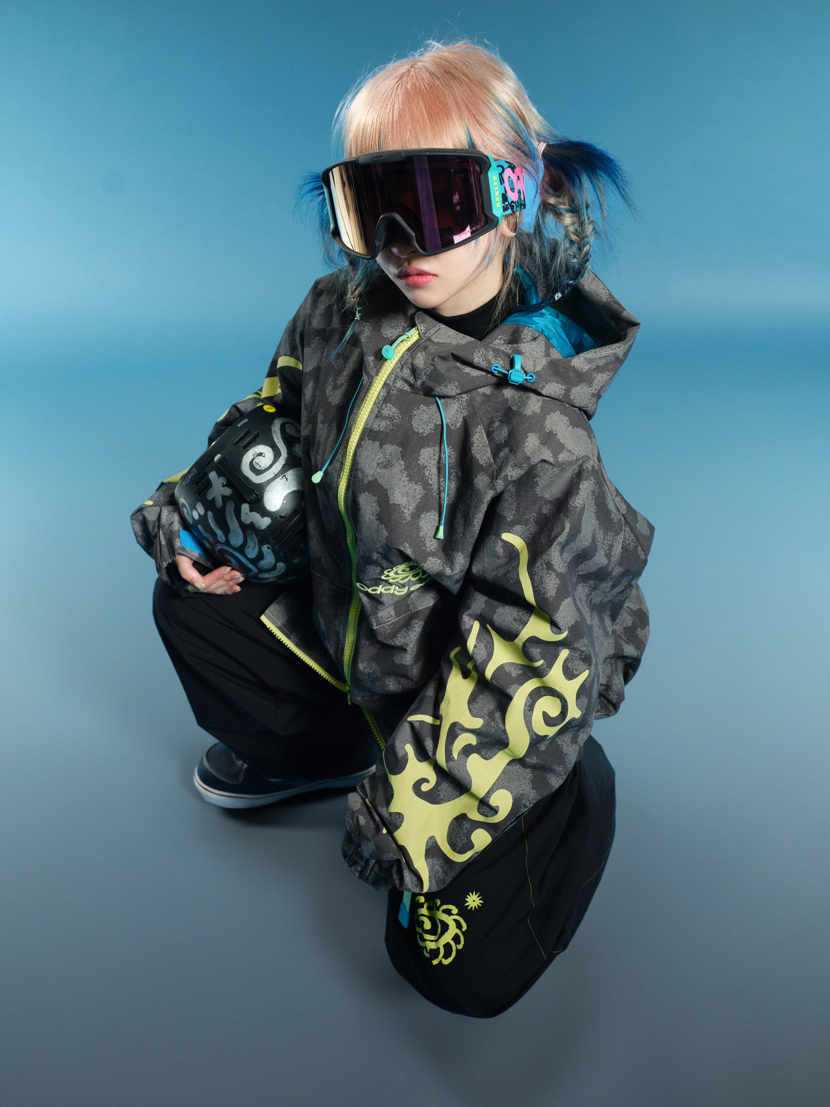 Thorn Graphic 20K Baggy Ski Jacket – Unisex | OddyEddy