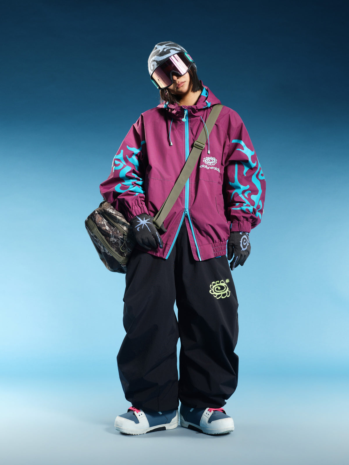 Thorn Graphic 20K Baggy Ski Jacket – Unisex | OddyEddy