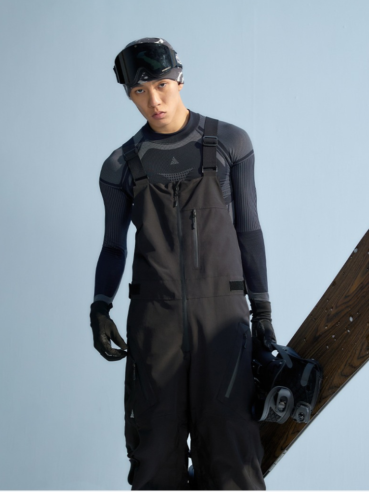 NANDN Pro 3L Fleece Ski Bib Pants - Men's