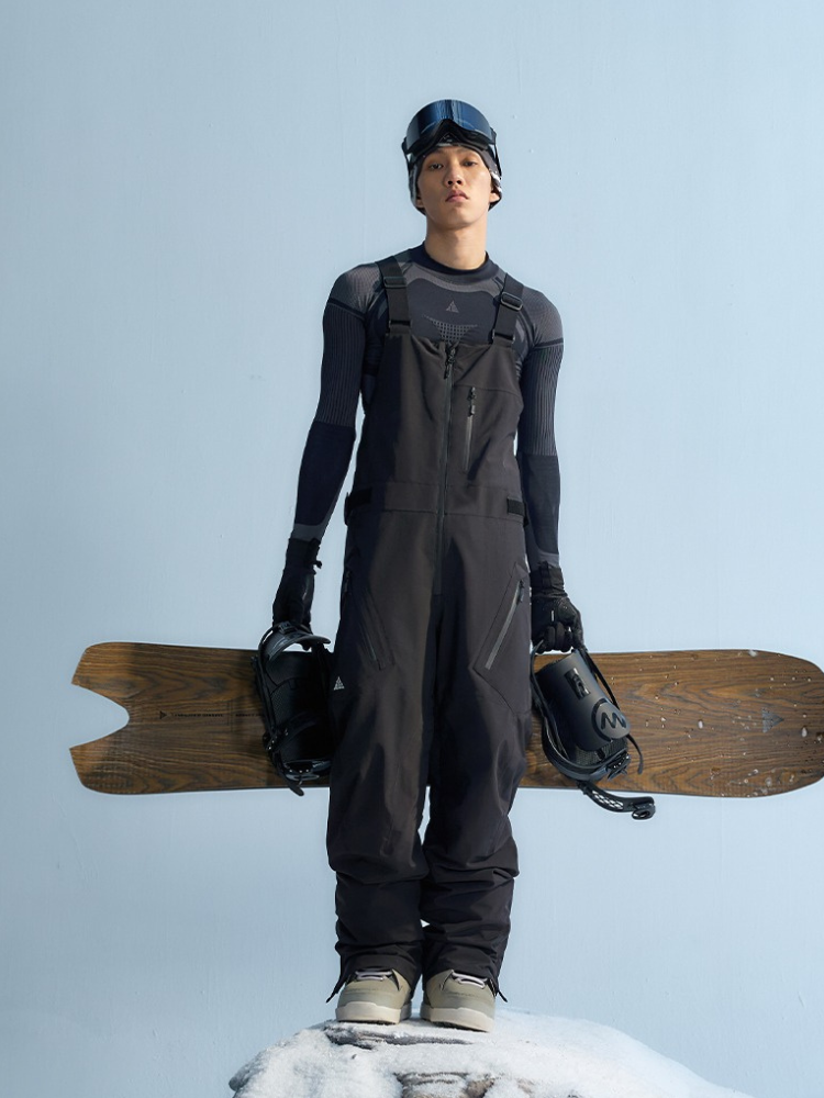NANDN Pro 3L Fleece Ski Bib Pants - Men's