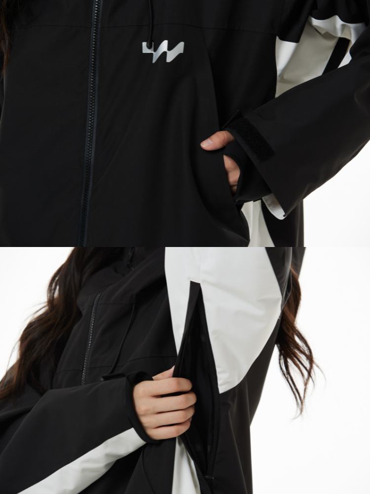 Tide 15K/15K Colorblock Snowboard Jacket - Women's | WhiteMarine