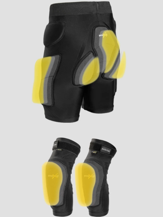 XRD Impact Protection Kevlar Reinforced Hip & Knee Pad Shorts – Unisex | Doorek