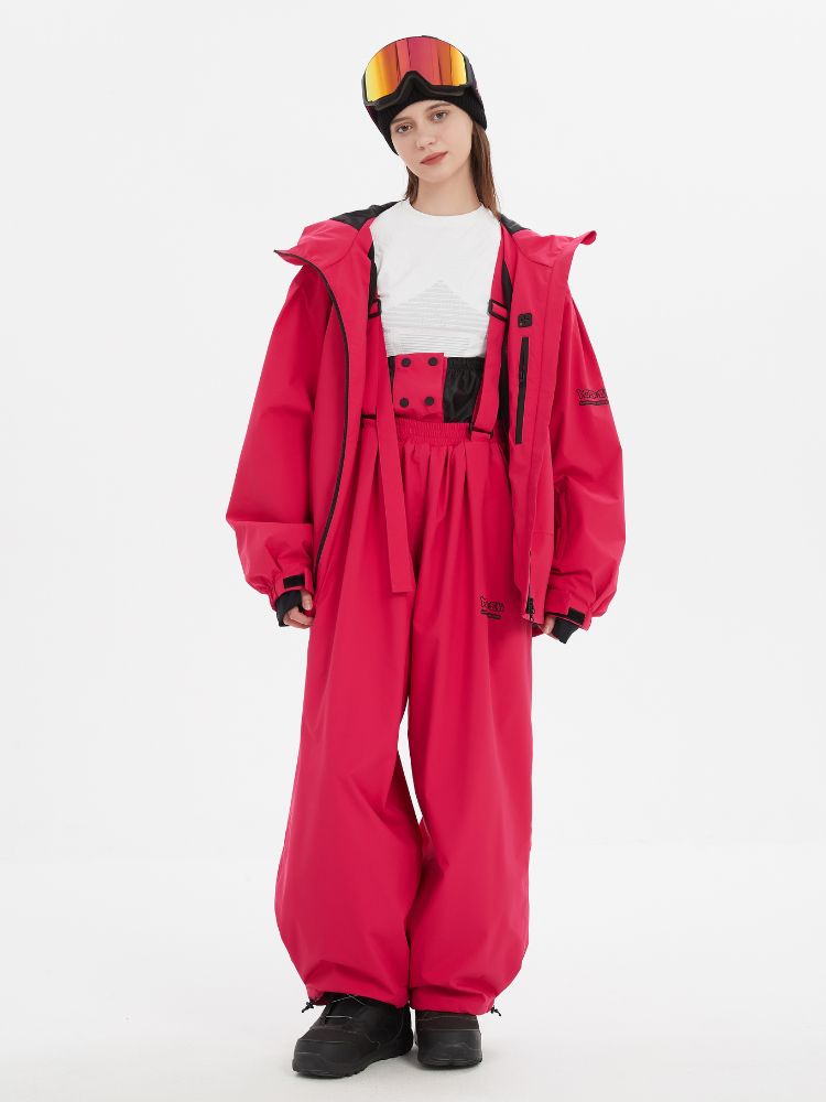 Suspender Baggy Snow Pants - Unisex | Doorek