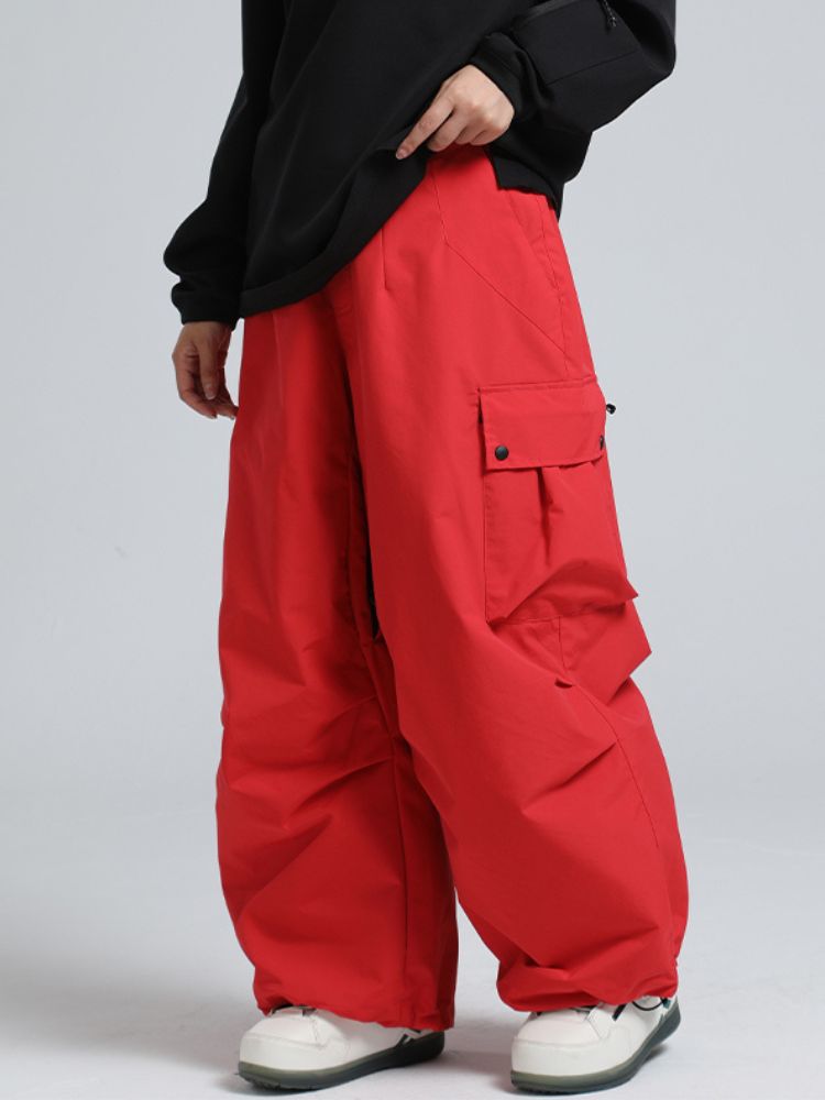 Baggy Loose Fit Cargo Snowboard Pants - Unisex | Gsou Snow