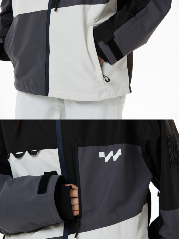 Coral 15K/15K Colorblock Snowboard Jacket - Unisex | WhiteMarine