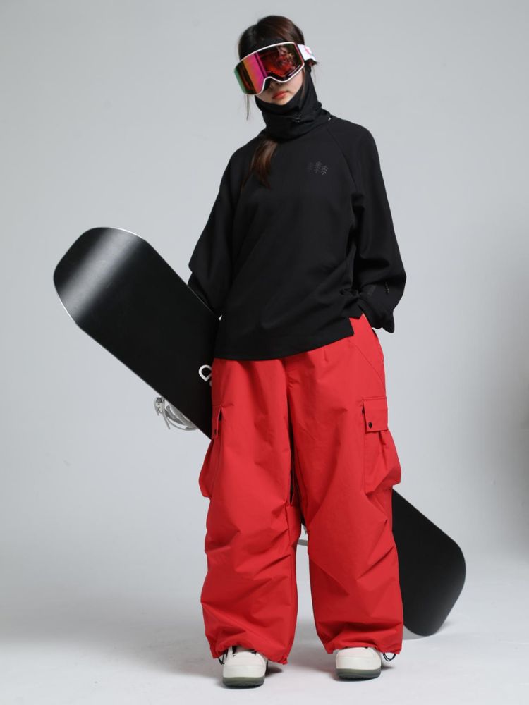 Baggy Loose Fit Cargo Snowboard Pants - Unisex | Gsou Snow