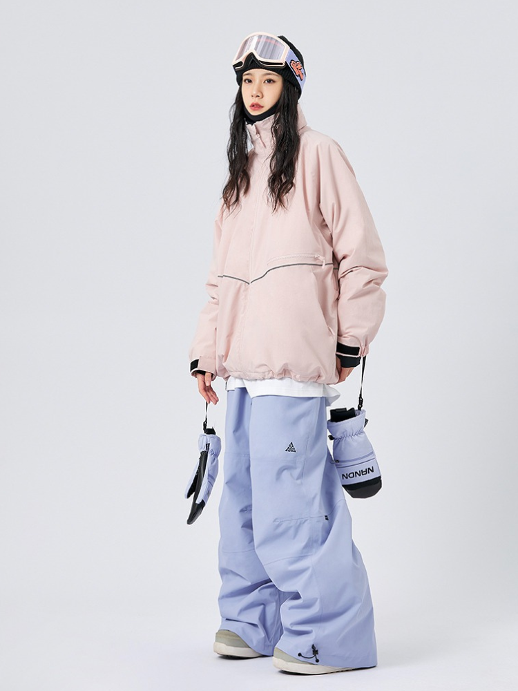 NANDN Sky Pink Purple Ski Suit - Women's