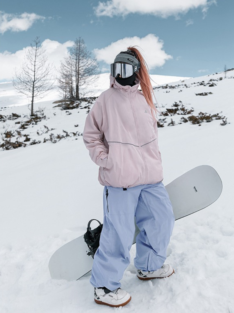 NANDN Sky Pink Purple Ski Suit - Women's