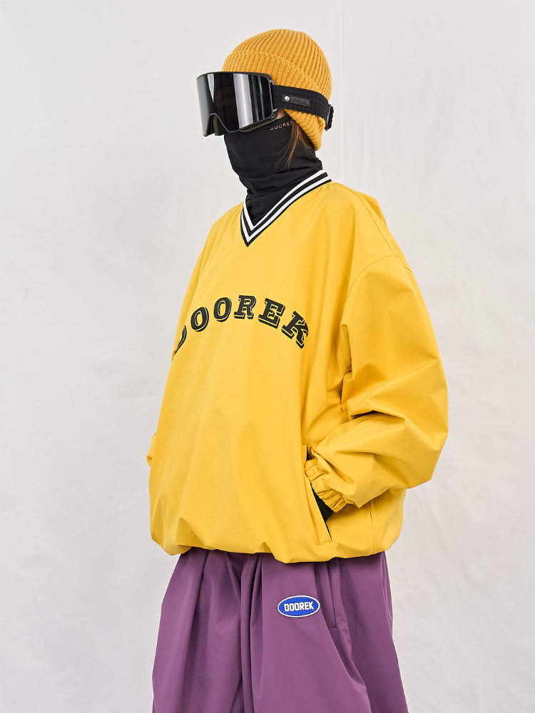 Baseball V-Neck 15K/10K Ski Pullover - Unisex | Doorek