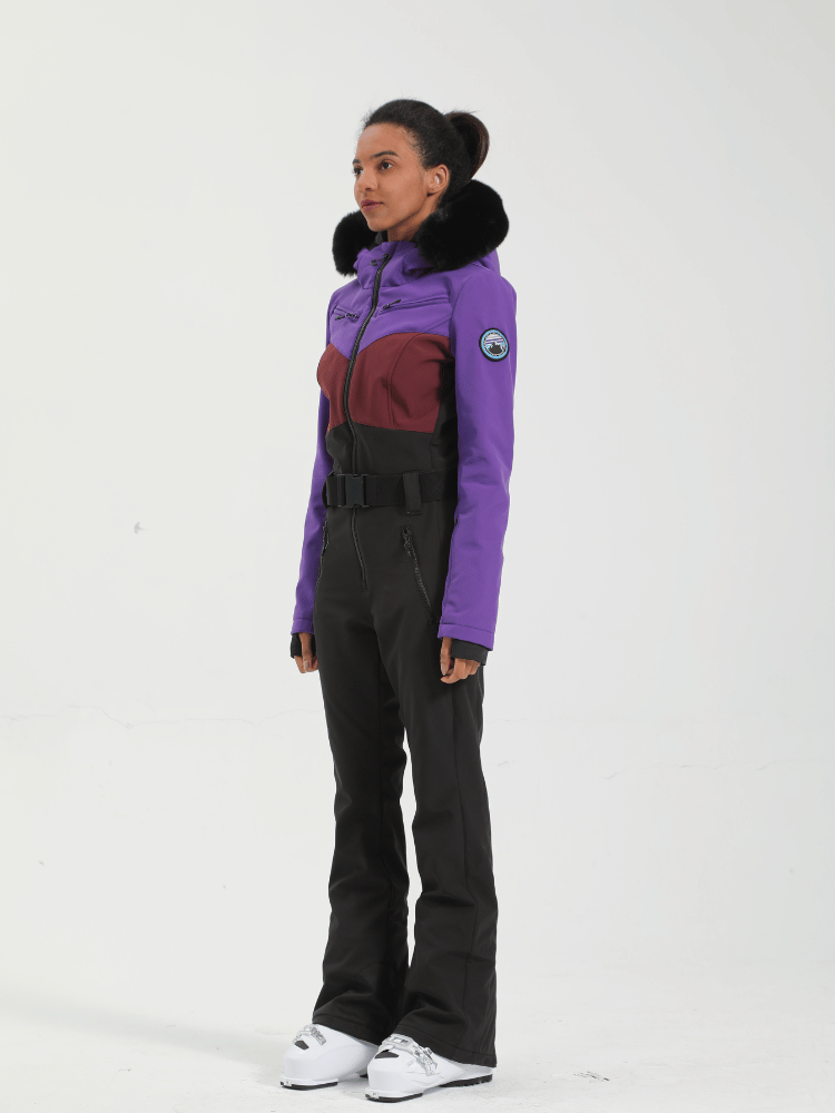 Violet Edge Slim Ski One-Piece – Women's | Gsou Snow