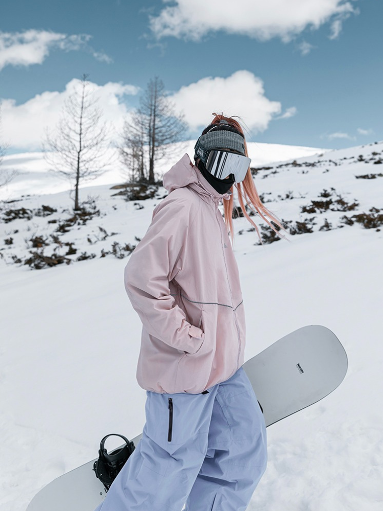 NANDN Sky Pink Purple Ski Suit - Women's