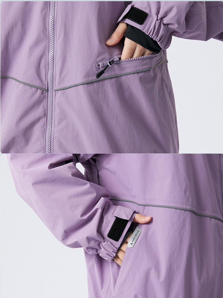 NANDN Sky Pink Purple Ski Suit - Women's