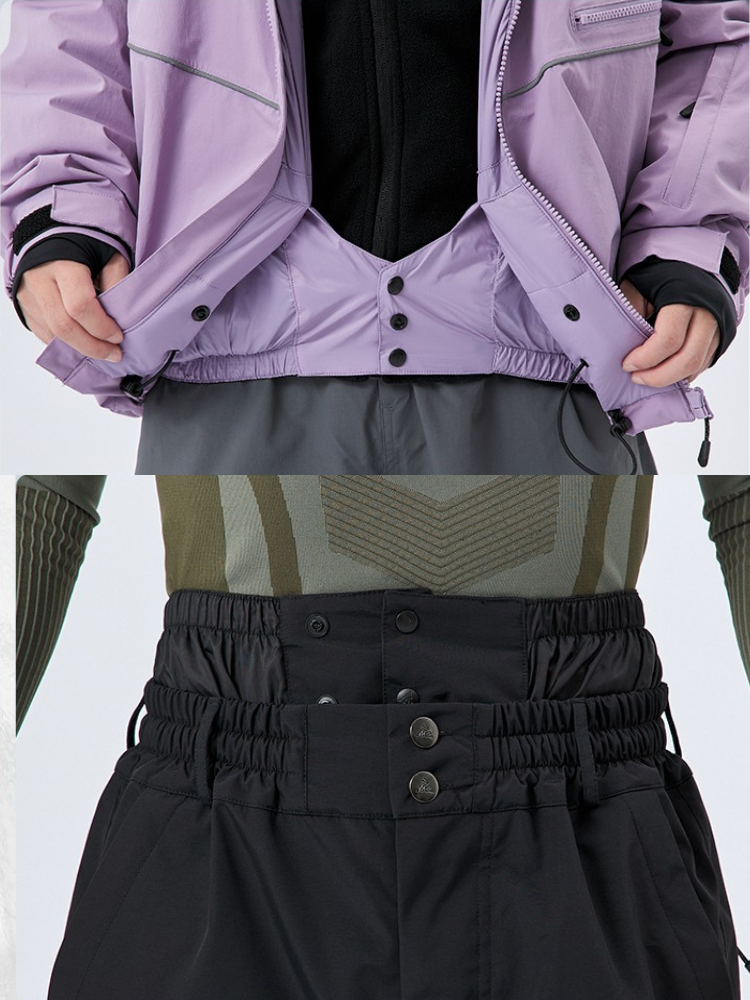 NANDN Sky Pink Purple Ski Suit - Women's