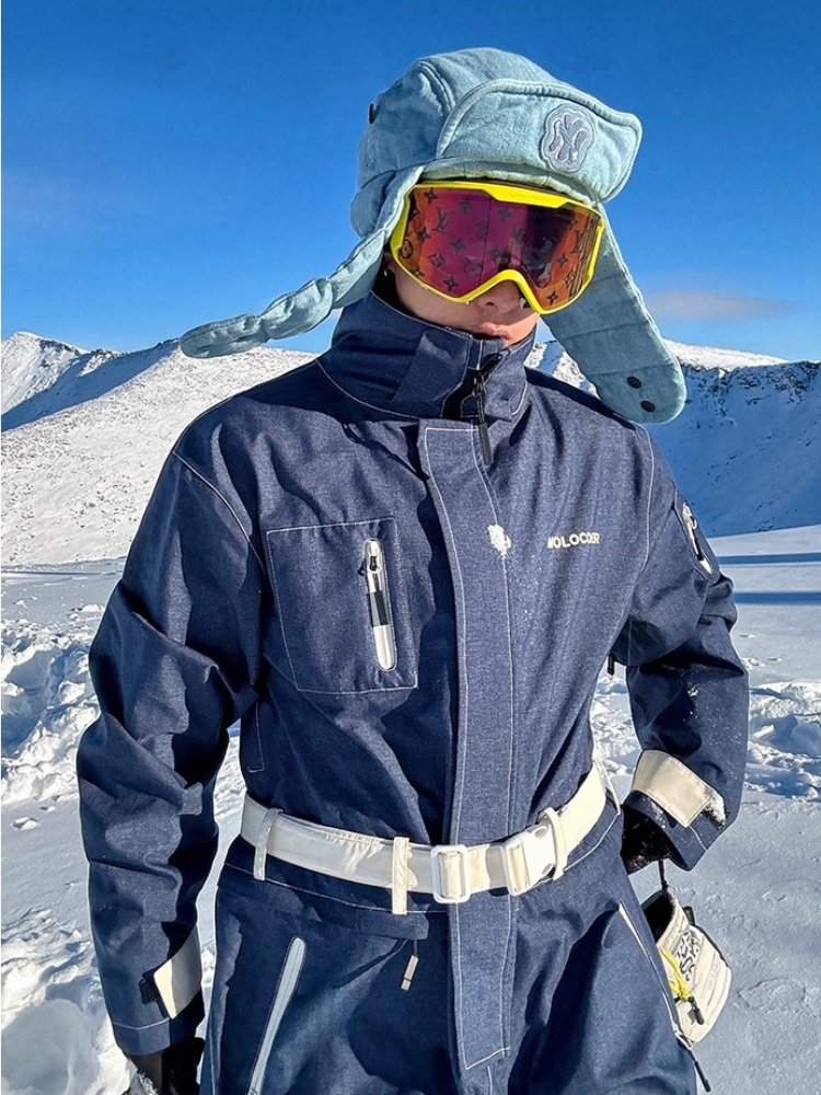 Molocoster All-Mountain Denim Ski Jumpsuit - Men's