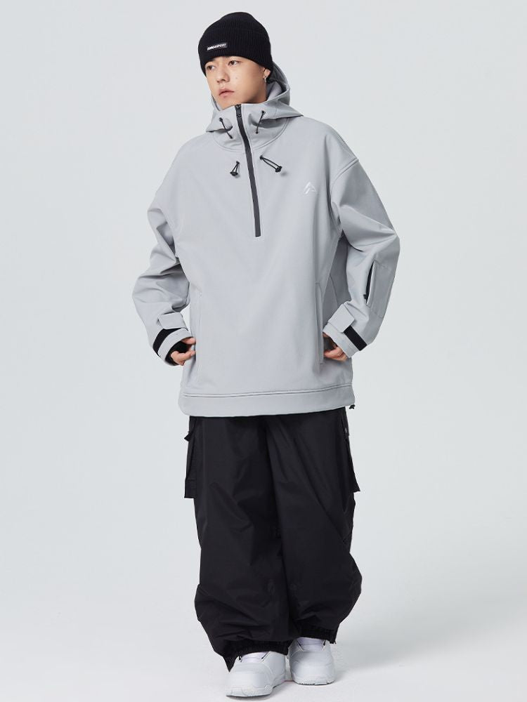 3L Monochrome Baggy Cargo Pants - Men's | Searipe