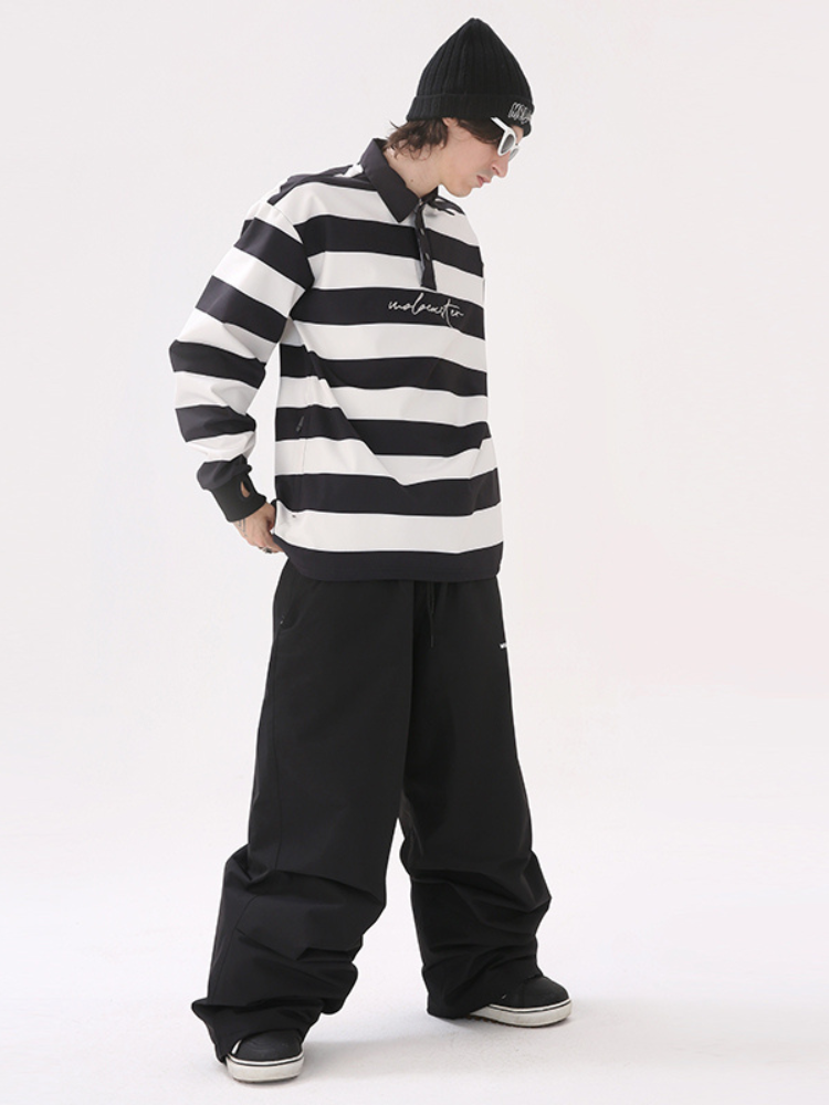 Molocoster Striped Colorblock Ski Sweatshirt – Unisex