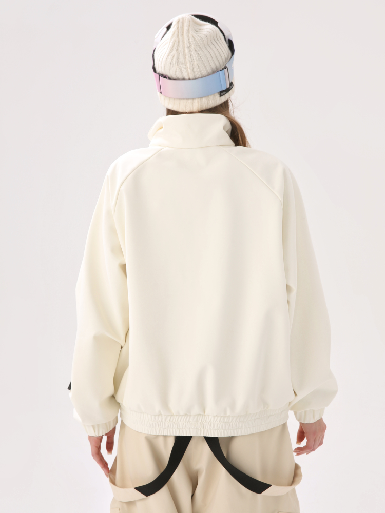 Molocoster Beige Half-Zip Ski Sweatshirt – Women’s